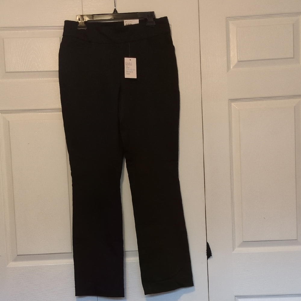 croft & barrow Black Boot-Cut Work Pants